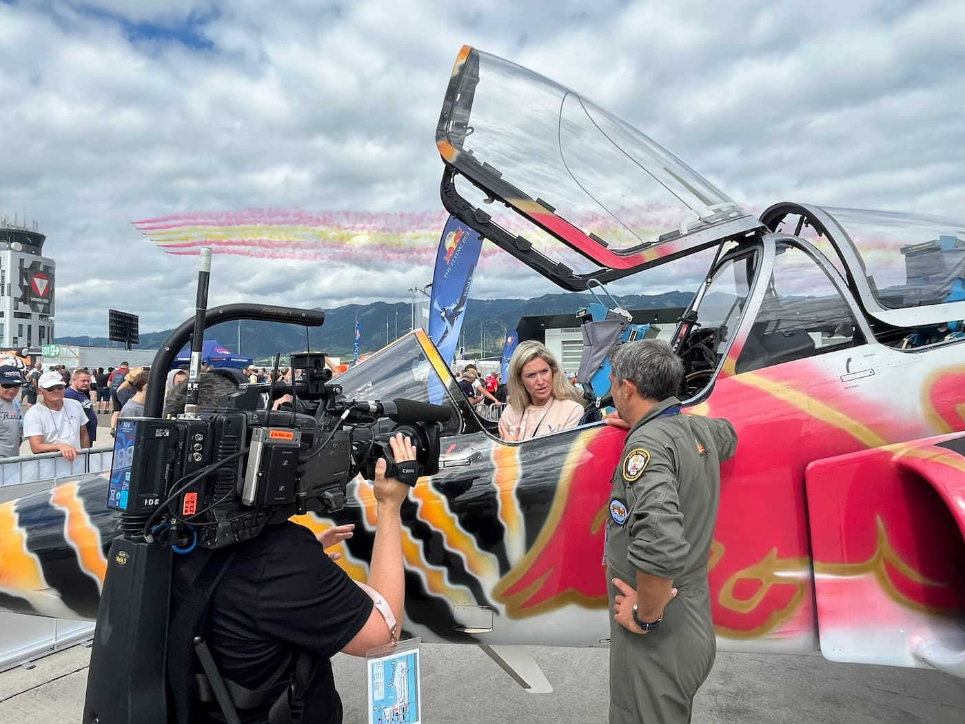 Live cameraman at Airpower 2024 in Zeltweg